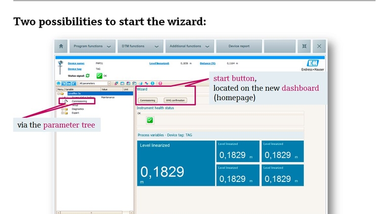 commissioning wizard levelflex and micropilot screenshot_new_appearance