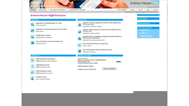 W M Enterprise Endress Hauser