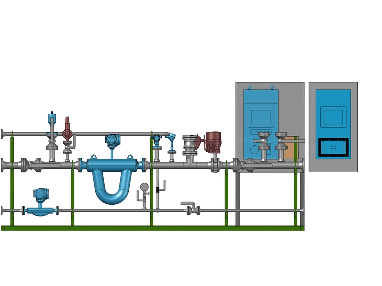 One example of an Endress+Hauser LNG custody transfer loading skid LNG custody transfer loading skid