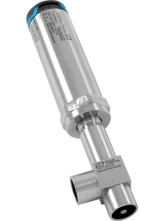 Sanitary RTDs with special hygienic elbow thermowells iTHERM TT411 for clean processes Sanitary RTD TrustSens TM371 with elbow thermowell in hygienic design