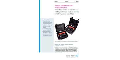 Image of Raman calibration and verification kits brochure