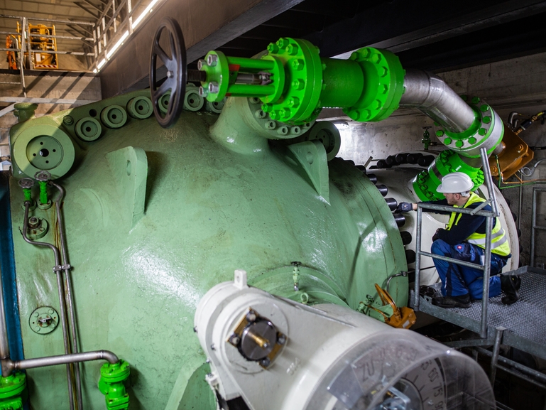 Application example: installation in hydro power plant for turbine optimization