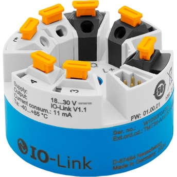 IO-Link temperature head transmitter iTEMP TMT36 for accurate and reliable RTD measurements RTD IO-Link temperature head transmitter iTEMP TMT36 for head mount process temperature sensors